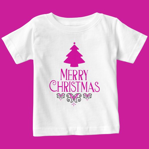Merry Christmas Merry  Bright         Baby T_Shirt