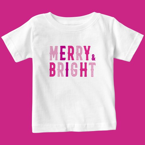 Merry Christmas Merry  Bright        Baby T_Shirt