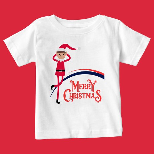 Merry Christmas Merry  Bright  Baby T_Shirt