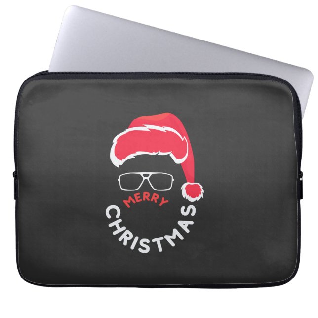 Merry Christmas, Merry & Bright    Laptop Sleeve (Front)