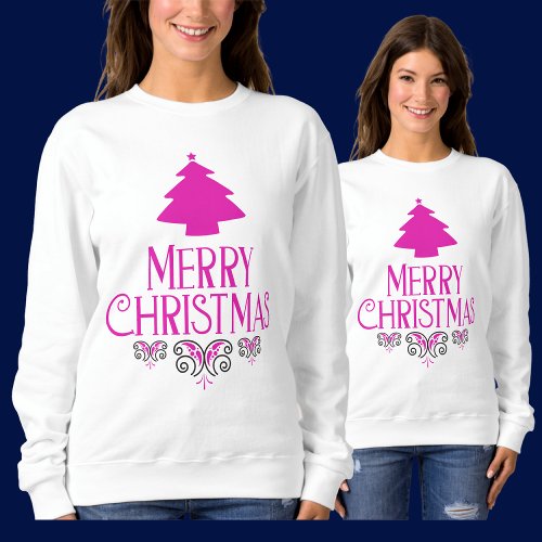 Merry Christmas Merry  Bright      Sweatshirt