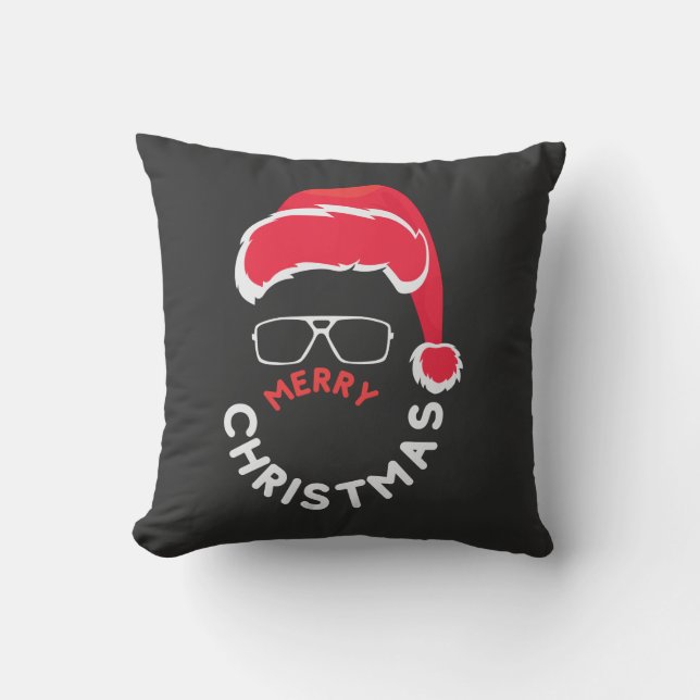 Merry Christmas, Merry & Bright              Throw Pillow (Front)