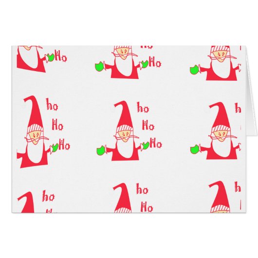 Merry Christmas Merry Christmas Funny Santa Hohoho (Front Horizontal)