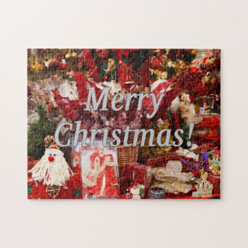 Merry Christmas Merry Christmas in English wf Jigsaw Puzzle