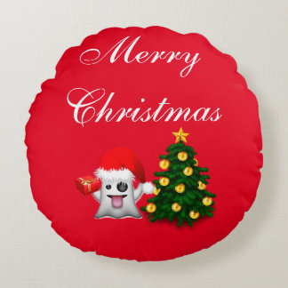 Merry Christmas Merry Christmas Round Pillow