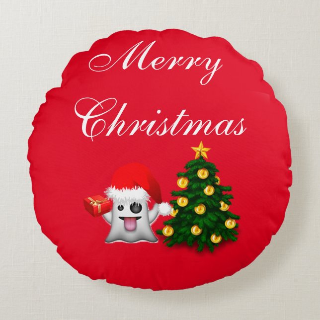 Merry Christmas Merry Christmas Round Pillow (Front)