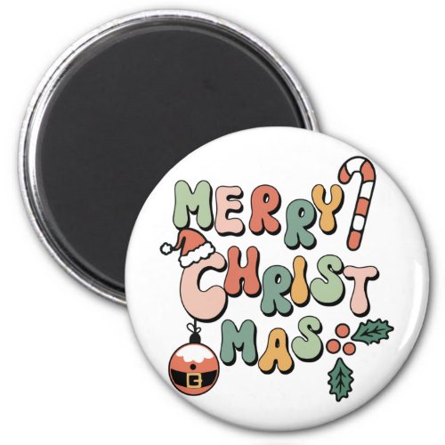 Merry Christmas Merry Xmas Magnet