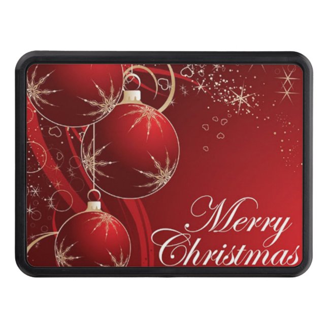 Merry Christmas, Merry Xmas Tow Hitch Cover (Front)