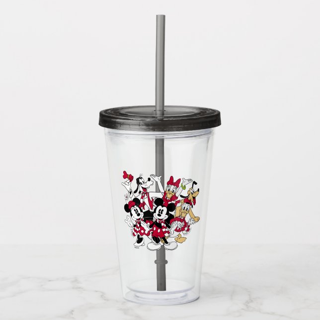 Merry Christmas | Mickey & Friends Joyful Holiday Acrylic Tumbler (Front)