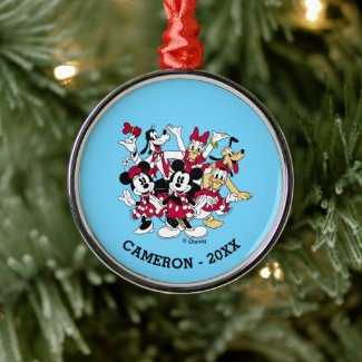 Merry Christmas | Mickey & Friends Joyful Holiday Metal Ornament