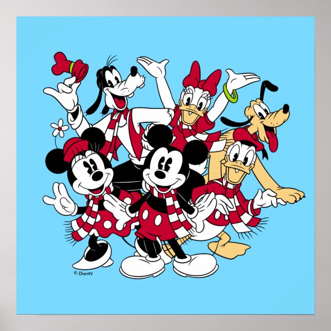 Merry Christmas | Mickey & Friends Joyful Holiday Poster (Front)