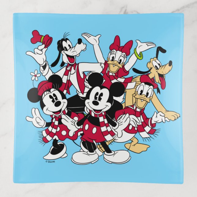 Merry Christmas | Mickey & Friends Joyful Holiday Trinket Tray (Front)