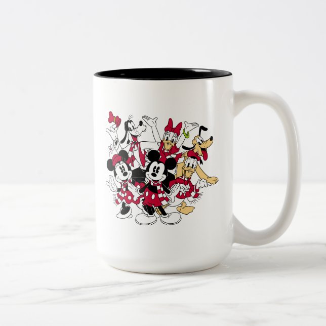 Merry Christmas | Mickey & Friends Joyful Holiday Two-Tone Coffee Mug (Right)