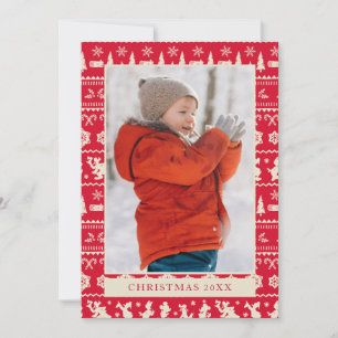 Merry Christmas   Mickey Mouse Snowflake Pattern Card