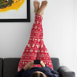 Merry Christmas | Mickey Mouse Snowflake Pattern Leggings<br><div class="desc">Celebrate the holidays and your love of Disney with this cute Christmas design featuring Mickey Mouse,  Donald Duck,  Goofy,  Minnie Mouse,  Daisy Duck and Pluto in a red snowflake pattern.</div>