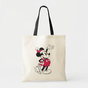 Merry Christmas Mickey Mouse Vintage Santa Claus Tote Bag