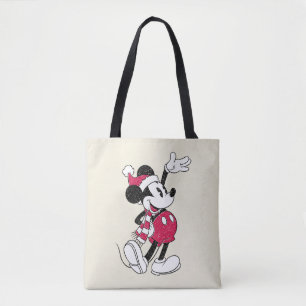 Merry Christmas   Mickey Mouse Vintage Santa Claus Tote Bag