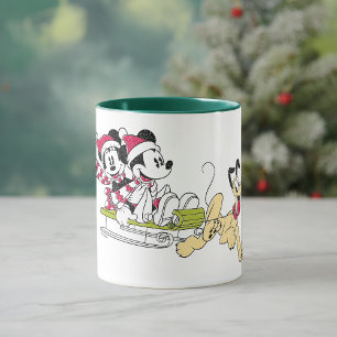 Merry Christmas   Mickey Mouse Winter Sled Mug