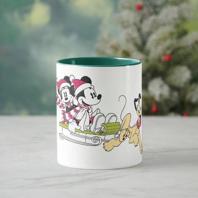 Merry Christmas | Mickey Mouse Winter Sled Mug (Creator Uploaded)