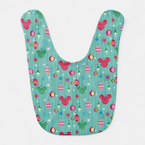 Merry Christmas  Mickey Retro Baby Bib