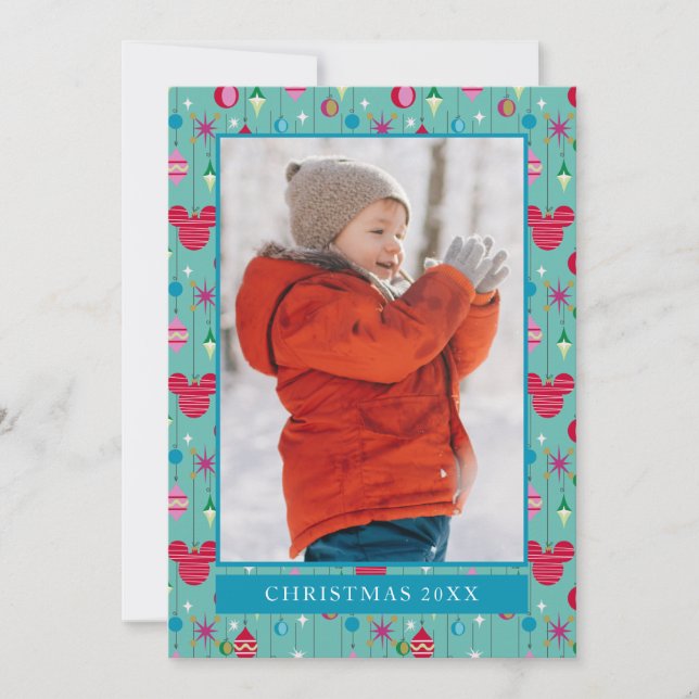 Merry Christmas | Mickey Retro Card (Front)