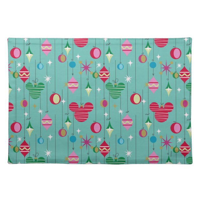 Merry Christmas | Mickey Retro Cloth Placemat (Front)