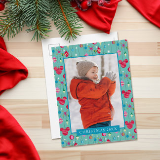 Merry Christmas | Mickey Retro Holiday Postcard