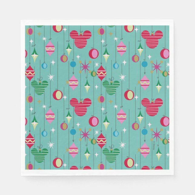 Merry Christmas | Mickey Retro Napkins (Front)