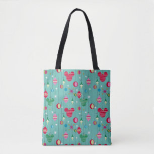 Merry Christmas Mickey Retro Tote Bag
