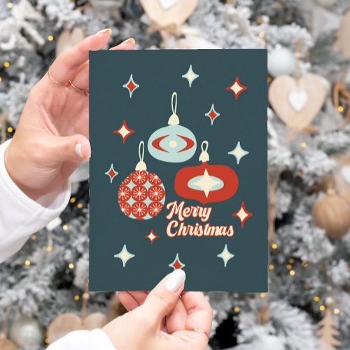Merry Christmas Mid_Century Modern Note Card