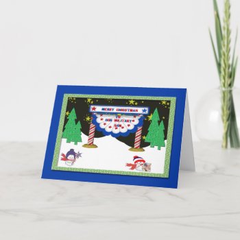 Merry Christmas Military Card For Son by valleymiss at Zazzle