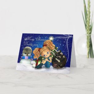 Merry Christmas Military Daddy UK Holiday Card