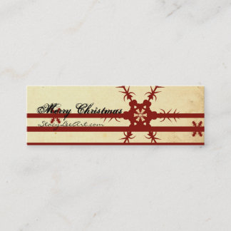 Merry Christmas Mini Business Cards (Customizable)
