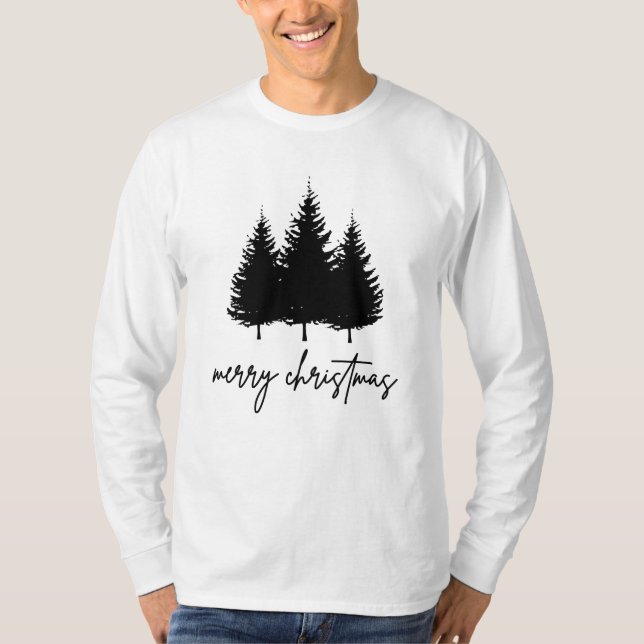 Merry Christmas minimalist Holiday Season T-Shirt (Front)