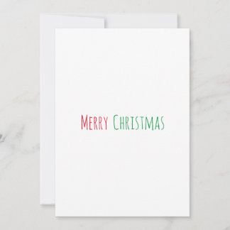 Merry Christmas minimalist simple Holiday Card