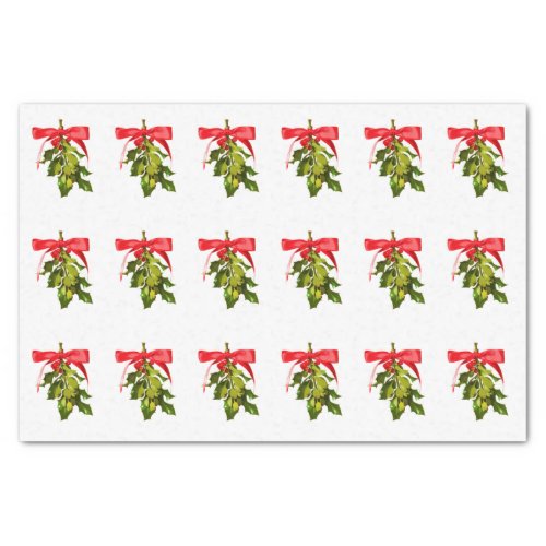 Merry Christmas mistletoe Tissue Paper