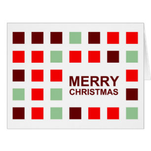 merry christmas mod squares cards