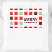 merry christmas (mod squares) rectangular sticker (Bag)