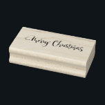 Merry Christmas Modern Calligraphy Wood Art Stamp<br><div class="desc">Merry Christmas modern calligraphy Rubber stamp for use in your crafting projects as well as holiday mailings. The lettering is original calligraphy done in a beautiful modern script.</div>