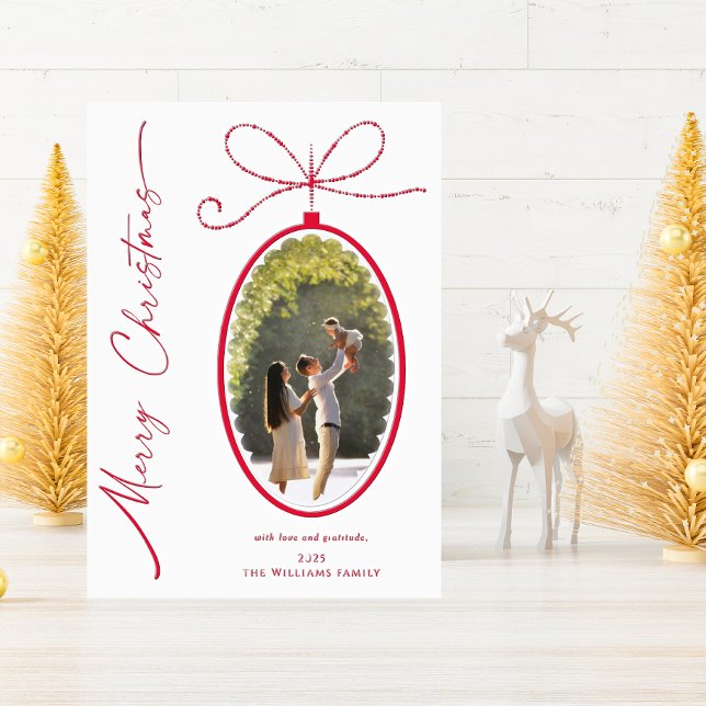 Merry Christmas Modern Elegant Minimalist Family Letterpress Photo Cards (Merry Christmas Modern Elegant Minimalist Family Letterpress Photo Cards)