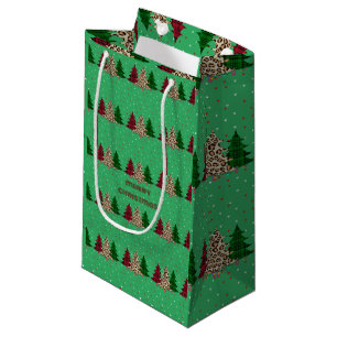 Merry Christmas Modern & Elegant  Small Gift Bag
