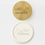 Merry Christmas Modern Family Wax Seal Stamp<br><div class="desc">This is a modern, Merry Christmas design. This festive design has the message, "Merry Christmas! from the Johnsons". Ideal for your Christmas gift wrap, mailing accessories. envelope seals, and party favor seals this festive season. To personalize, simply add your name in the personalize this text box. Here you can also...</div>