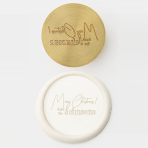 Merry Christmas Modern Family Wax Seal Stamp