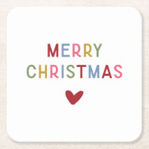 Merry Christmas Modern Minimalist Typography