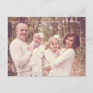 Merry Christmas Modern Photo Holiday Postcards