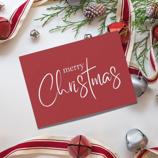 Merry Christmas Modern Red Holiday (Creator Uploaded)