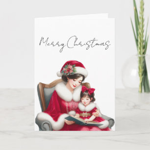 Merry Christmas Mom and Daughter Card