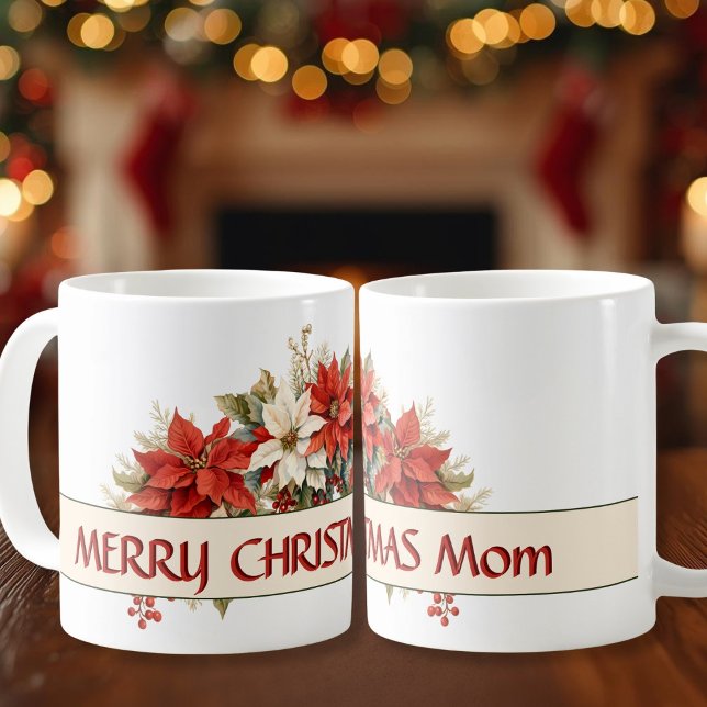 Merry Christmas Mom Coffee Mug (Merry Christmas Mom Coffee Mug)