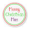 Merry Christmas Mom Colorful Gift Magnet