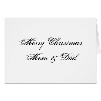 Merry Christmas Mom And Dad Cards - Greeting &amp; Photo Cards | Zazzle